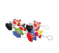 KONTONTY 4 Pièces Porte-clés Clown Cotillons De Clown Keychains Pour Les Enfants Poupée Porte-clés Charmes Clés De Caricature Keychains Pour Enfants Charmes De Sac à Acier Inoxydable