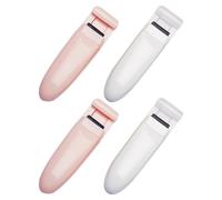 KONTONTY 4 Pièces Recourbe-cils en Plastique Compact Partiel pour Cils | Format Mini Segmenté, Arc Ergonomique, sans Pincement, Voyage et Maquillage Quotidien