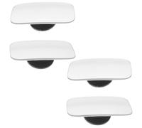 KONTONTY 4 Pièces Rétroviseur Auxiliaire, Miroir Convexe Réglable de | Verre et Plastique, Installation Rapide, Angle Ajustable, pour Parking Urbain et Créneau