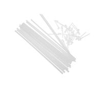 KONTONTY 40 Ensembles Windmill Replacement Poles with Thickened Plastic Rods Sturdy DIY Windmill Parts for Outdoor Activities Handheld Pinwheel Accessories for Creative Craft Projects