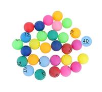 KONTONTY 40 pièces Balles Numérotées Multicolores pour Jeu de Loterie et Tirage Au Sort Accessoires de Jeu de Fête et Imprimé