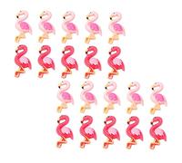 KONTONTY 40 Pièces Charms Flamant Rose Résine pour Décoration de Coque de Téléphone DIY Ornements Créatifs et Délicats pour Personnaliser et Accessoires
