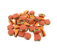 KONTONTY 40 Pièces Pretend Fast Food Set for Realistic Hamburger Toast Sandwich Hot Dog Play Kitchen Accessories DIY Role Play Toy for Creativity and Family Fun