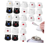 KONTONTY 40 Pièces Spray Can Nozzles with Handtwist Control Replacement Precision Spray Tips for Aerosol Cans Compatible with Various Paint Brands for DIY and Artistic Projects