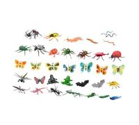 KONTONTY 43 Pièces modèle Insecte Chiffres de bogues Insectes en Plastique pour Enfants d'insectes Insectes pour l'éducation Jouer aux Faux Insectes Jouets éducatifs PVC
