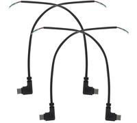 KONTONTY 4pièces Câble USB c Degrés Broches Fils PVC pour Alimentation Et Transfert De Données Fiche Mâle Angulaire Compacte Lot