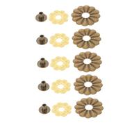 KONTONTY 5 Ensembles Folding Fan Repair Parts Kit With Solid Shaft Rivets And Connectors For Handheld Dance Fans Lightweight Accessories For Secure Assembly And Long Performance