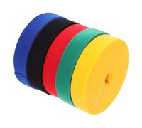 KONTONTY 5 Pièces Bandes de marquage pour Tapis Corde coloré Bande de Fixation Bretelles Plancher Cache-Cordon raclette pour Vinyle enrouleurs de Cordon Attaches Sangles Feutre Noir Nylon