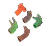 KONTONTY 5 Pièces Marionnettes à Doigts Forme de Dinosaure de Jouets Interactifs pour Parfait pour Éducation Précoce et Moments Famille