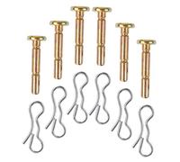 KONTONTY 6 Ensembles Goupilles de Cisaillement Inoxydable Lot Remplacement pour Souffleuses à Accessoires de Déneigement Durable Pratique pour Réparation