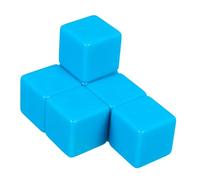 KONTONTY 6 Pièces Dés Vierges Cubes De Poche pour l'enseignement Cube D'histoire Dés Solides Supports Pédagogiques Cubiques Kit De Jeu De Société à Faire Soi-même Ciel Bleu Acrylique