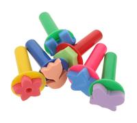 KONTONTY 6 Pièces Éponges Artisanales pour Peinture Garçon Fille Tampons Éponge Étoile Formes Jeux Eau DIY