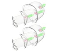 KONTONTY 6 Pièces Kit de Ventouse Kiné Ensemble de Ventouses Musculaires en Plastique, Design Ergonomique, Forme U et C pour Massage et Soulagement des Douleurs Articulaires en Salle