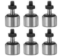 KONTONTY 6 Pièces Roue Suiveuse de Came Cf10-1 25mm en Acier à Aiguilles | Charge Élevée, Profil Extérieur Cambré, Surfaces Durcies et Polies, pour Lignes Automatisées