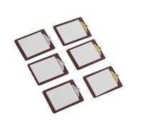 KONTONTY 6 Pièces Writing Boards for Dollhouse School Accessories Realistic Clipboards with Authentic Texture Lightweight and Portable Photo Props for DIY Micro Scene Decoration