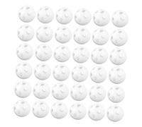 KONTONTY 60 Pièces Boules de Hochet Plastique Blanc pour Jouets Garçon Fille DIY Inserts Légers et Sécurisés pour Réparation Peluches et Création Jouets Sensoriels Agitateurs