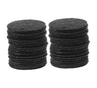 KONTONTY 60 Pièces Feutrine Ronde Noire pour Bricolage Diy Patchwork Couture Décoration Accessoires Artisanaux