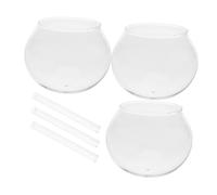 KONTONTY 6pièces Carillons Vent Extérieur Zen Japonais Transparente DIY Kit Créatif avec Suspension Verre Et Tubes pour Décor Jardin Et Maison