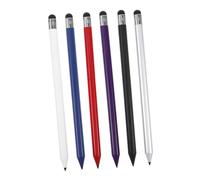 KONTONTY 6pièces Lot de Stylets pour Écran Tactile Stylets Double Usage pour Tablettes et Téléphones Précision pour Écrire Dessiner et Jouer