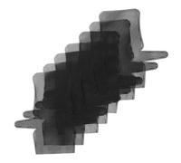 KONTONTY 7 Pièces Toile En Plastique à L'aiguille Point De Croix Maille En Plastique 6 Points Pour Sacs Quadrillée Panneau Grillagé Black