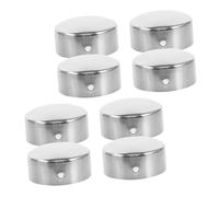 KONTONTY 8 Pièces Caps de Rampe Inoxydable Lot de Embouts Ronds pour Intérieures et Extérieures Accessoires de