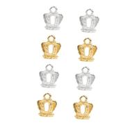 KONTONTY 8 Pièces Couronnes pour Fabrication de Bijoux Bases de Pendentifs Diy Forme de Gemmes pour Artisanat