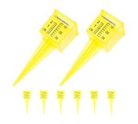 KONTONTY 8 Pièces Pluviomètres Extérieurs Pouce Transparent pour Jardin et Pelouse Tube de Mesure de Précipitations Facile à Lire Outil Précis pour Entretien des Plantes