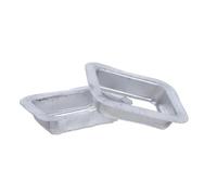 KONTONTY Adaptateur de Sortie de Gouttière en Aluminium 100x80 Mm, Raccord pour Descente de Gouttière, Kit 2 Pièces, Évacuation Eau Pluviale Stable pour Toiture et Façade