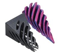 KONTONTY Anti-Stress Imprimé en 3D de Pyramide Spirale 75 CM Noir Violet D’Activité Triangulaire Rotatif pour Bureau École et Détente Sensorielle