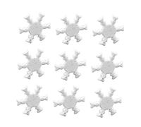 KONTONTY Attaches en Métal Flocons de Neige Lot de 50 Mini Brads Épingles Fendues pour Scrapbooking Fabrication de Cartes Bricolage Décoration Artisanale Accessoires DIY Noël