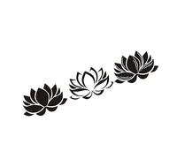 KONTONTY Autocollant Mural Élégant En Pvc Motif Fleur Pour Décoration De Chambre