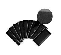 KONTONTY Autocollants Muraux Carreaux de Terrazzo Étanches, Papier Peint Autocollant la Cuisine et Salle de Bain, 9 Pièces Noir Américain Solide, Résistant Haute Température, Décoration