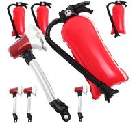KONTONTY Ballons Extincteur Et Hache Pompier En Aluminium Pour Fête D'anniversaire Garçon Et Filles, Set 8 Pièces, Décoration Thème Pompiers, Portable Pour Intérieur Et Extérieur