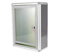 KONTONTY Boîte à Suggestions Murale Capacité Adaptée pour Enveloppes et Lettres Verrouillable en Alliage D'aluminium et Résine pour Bureau ou Entreprise