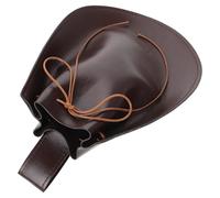 KONTONTY Bourse de Ceinture Médiévale en PU Marron, Célébration Halloween | Accès Rapide aux Clés et Petits Objets, Style Médiéval Renaissance, pour Cosplay et Soirées à Thème