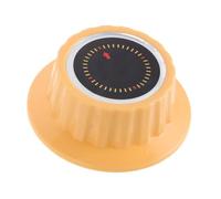 KONTONTY Bouton Rotatif de Minuterie Mécanique en Plastique Doré - Bouton de Commande pour Four et Cuiseur - Remplacement Précis pour Minuterie de Cuisson Murale, Réglage Manuel Facile et
