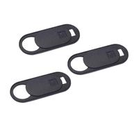 KONTONTY Cache Webcam Coulissant Ultra-Fin 3 Pièces pour Smartphone Et Tablette, Protection Confidentialité, Noir, Compatible Pc Portable Et Bureau, Accessoire Discret pour Vie Privée Numérique