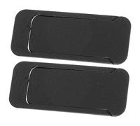 KONTONTY Cache Webcam Slide Noir en Abs 2pcs, Protection D'objectif pour Webcam, Diapositive de Couverture Résistante à l'usure, Accessoire PC Portable pour Confidentialité