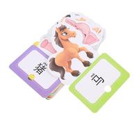 KONTONTY Cartes Flash Éducatives pour Tout-Petits - 30 Cartes Mémoire en Papier - Apprentissage Anglais Maternelle - Jeu D’éveil Animaux pour Garçon et Filles - Support Pédagogique