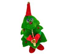 KONTONTY Chanter et Danser Le Sapin de Noël Peluche animée comédie Musicale de noël Arbre de Noël Dansant décoration Enfants géant Chantant électrique de Danse Plastique Vert