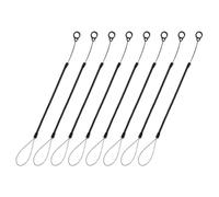 KONTONTY Cordon Élastique et Rétractable pour Stylets Tactiles, Lot de 8 Pièces Système Anti-Perte, Anneau en Silicone, pour Tablettes et Prise de Notes