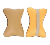 KONTONTY Coussins Cervicaux Ergonomiques Beige en Acrylique Lot de 2 Améliore la Posture, Ajustement pour Conduite Confortable Oreillers D'os pour Voiture