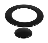 KONTONTY Couvercle De Brûleur à Gaz Pour Plaque De Cuisson, Jeu De 2 Chapeaux De Brûleur Modèle 130, Protection Solide Pour Cuisinière à Gaz, Accessoires De Remplacement Cuisine