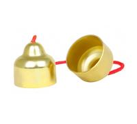 KONTONTY Cymbales Portables Cuivre pour Garçon Fille Instrument de Percussion Musical à Main Cloche de Yoga pour Apprentissage Rythmique