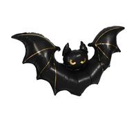 KONTONTY Décoration De Chauve-Souris Gonflable Accrocher des Décorations d'halloween Chauves-Souris Suspendues d'halloween Ballons Gonflables Noir