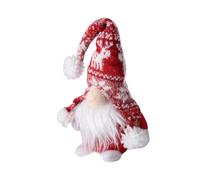 KONTONTY Décoration de Noël GNOME sans Visage Tissu Rouge Ornement de Table pour Accessoire Lutins Noël pour Maison et Bureau