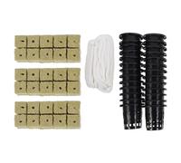 KONTONTY Démarrez Votre Jardin Hydroponique Kit Hydroponique Complet Comprenant des Tasses en Filet Et des Bouchons De Démarrage en Laine 1 Ensemble pour Un Usage Domestique