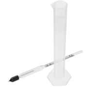 KONTONTY Densimètre Cylindre Gradué Verre 250ml Mesure Précise Densité Cuisine Accessoires Pratique Pour Test De Liquide En Cuisine