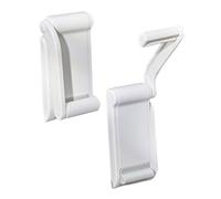 KONTONTY Dérouleur WC Magnétique Blanc en Abs Bras Pivotant 180° Support de Papier Essuie-Tout pour Salle de Bain Lot de 2 sans Colle Fixation Forte