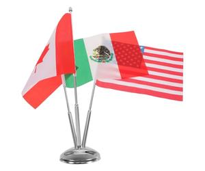 KONTONTY Drapeau De Table Américain Drapeau De Bureau Bannière De Bureau Canadien des États-Unis Et du Mexique pour La Décoration De